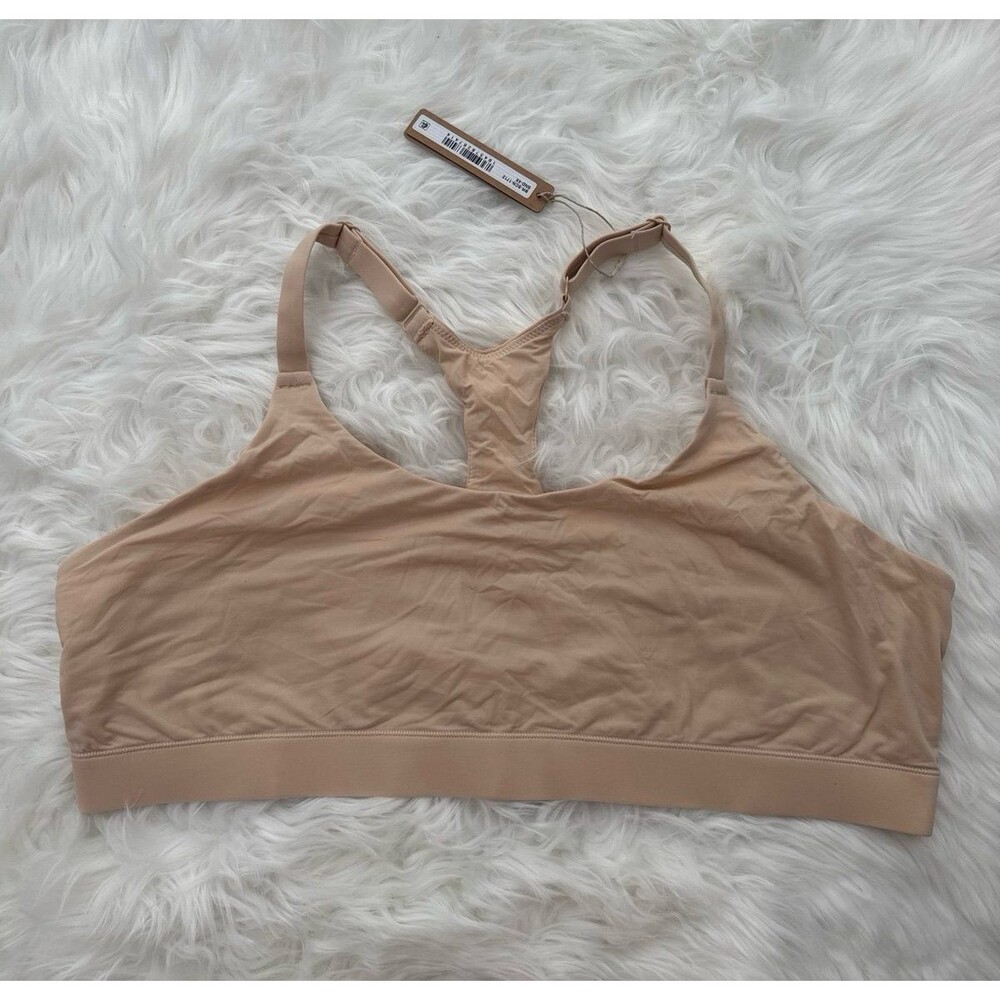 Skims Fits Everybody Racerback Bralette Sand Size 4X